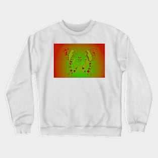 Neon Butterfly Crewneck Sweatshirt